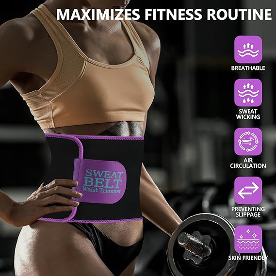 Adjustable Waist Sweat Belt – One Size Fits Most